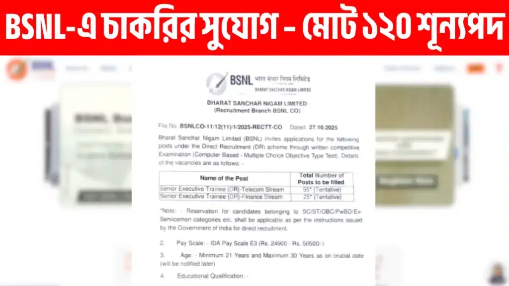 BSNL Recruitment 2025
