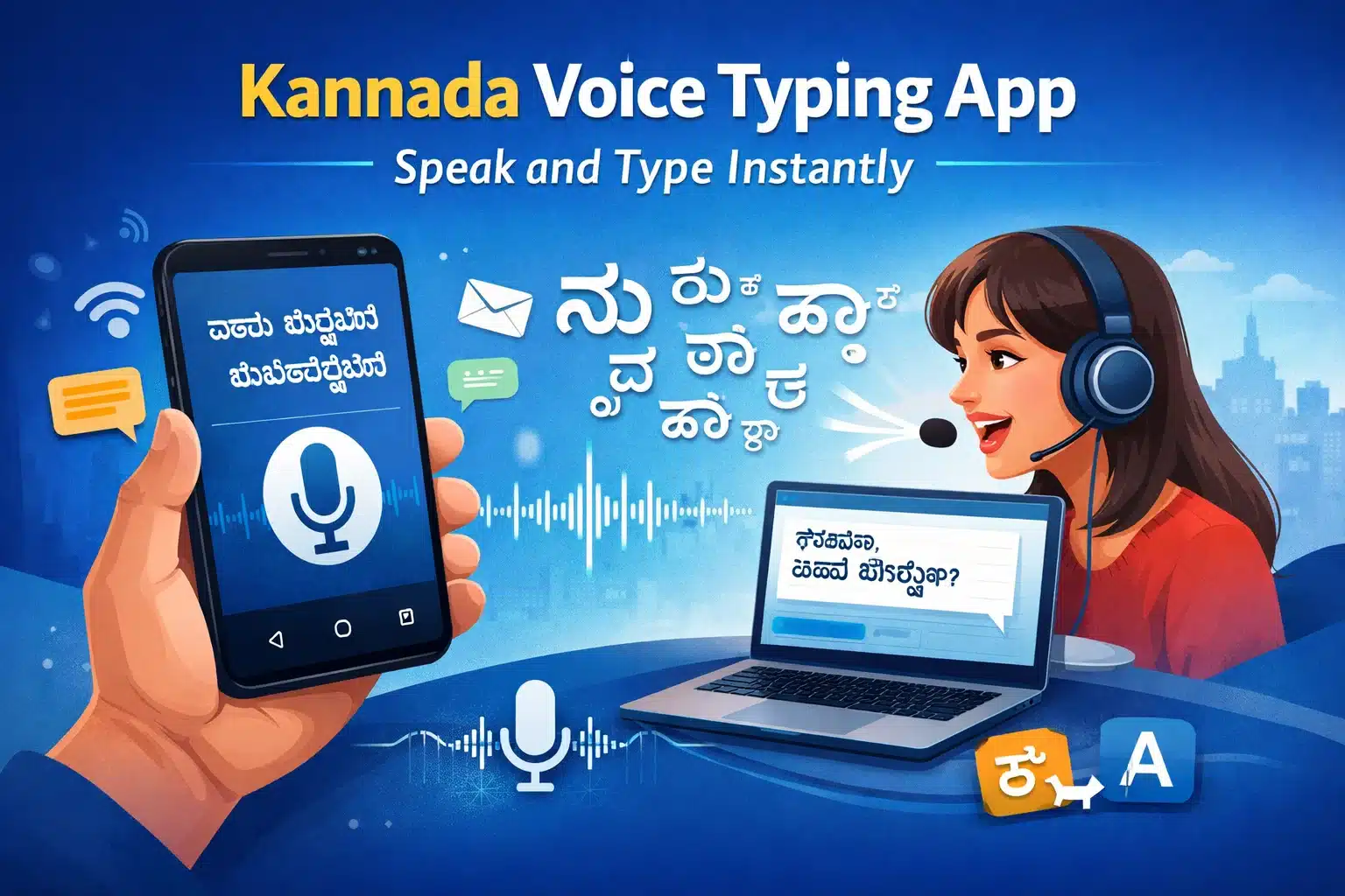 Kannada Voice Typing App